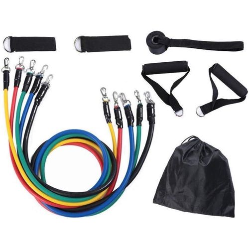 Pour Les Entraînements À Domicile,Gym,Physiothérapie,Yoga11 Pièces Multifonctionnel Corde Élastique Tirer Corde Poitrine Muscle Formation Fitness Costume De Maison