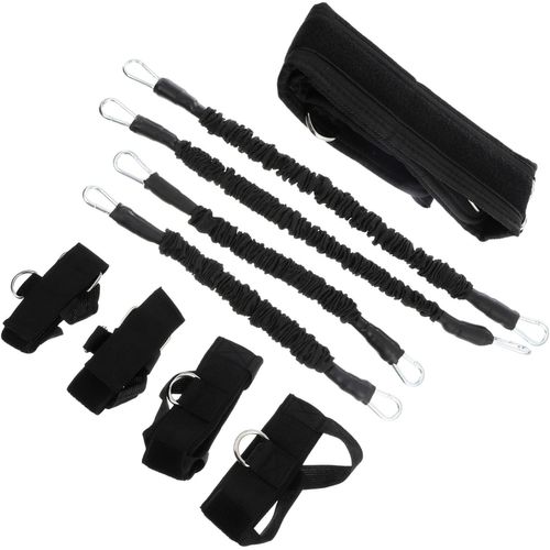 Bande De Résistance De Forme Physique Obstacles À L'entraînement Pour Les Athlètes Bandes De Résistance Avec Poignée Accessoire Musculation Accessoires Musculation Black