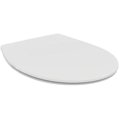Porcher E131701 Abattant Wc Universel Ultra-Fin Facile À Installer Fixation Par Le Dessus Résistant En Plastique Thermodur Ne Rouille Pas,Modèle Authentique