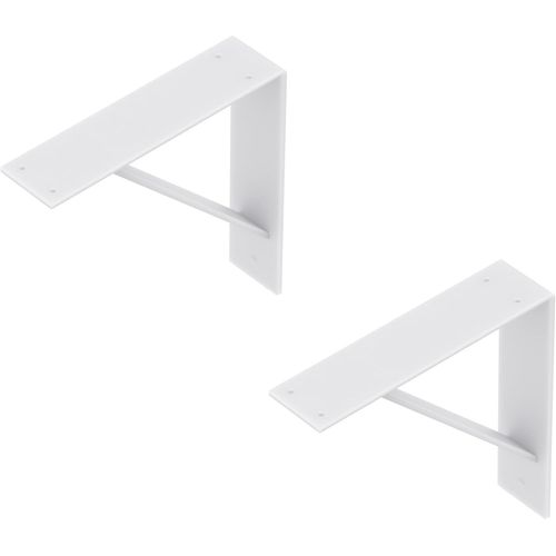 869649 Console Sam|Une Paire|Équerre Murale Dans Différentes Couleurs Tendance|Support D'étagères Murales En Paire Ou À L'unité|Dimensions 205x205x50mm
