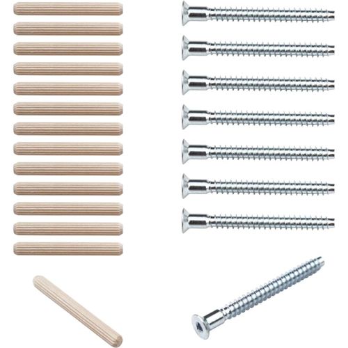 Kit De Réparation/Pièces De Rechange Pour Étagère Ikea Kallax 2X2¿Vis (#104321) Et Chevilles En Bois (#101339)