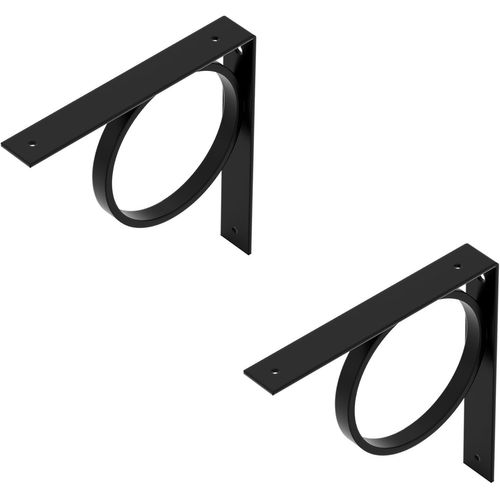 869656 Console Tom|Une Paire|Équerre Murale Dans Différentes Couleurs Tendance|Support D'étagères Murales En Paire Ou À L'unité|Dimensions 205x205x30mm