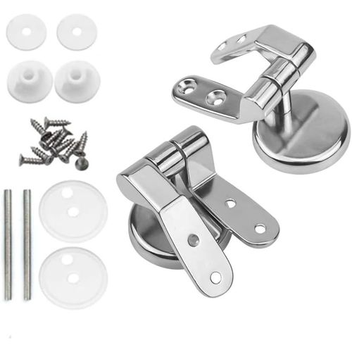 Charnière Abattant Wc,Kit Fixations Remplacement Pour Wc Abattant,Fermetures À Glissière Pour Toilettes,Housse De Siège-2 Pcs