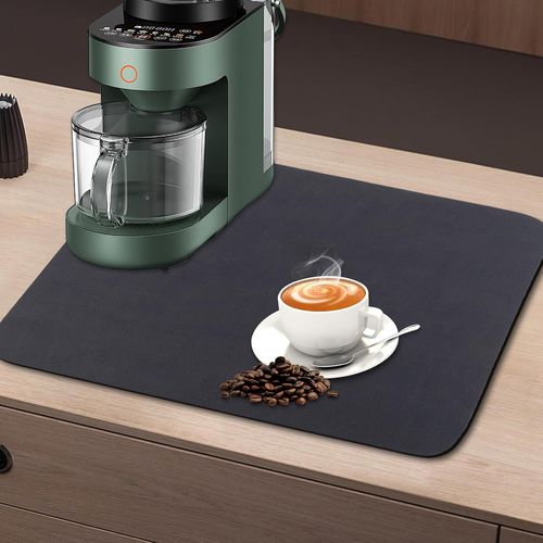 Tapis De Machine À Café,40x30 Cm Tapis Absorbant Vaisselle,Tapis Vaisselle Absorbant,Tapis Egouttoir Vaisselle Absorbant,Tapis De Séchage À Vaisselle De Plat Absorbant Antidérapant De Bar