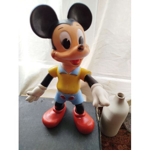 Jouet Vintage Grand Mickey Mouse 1962 Walt Disney Articulé 36 Cm