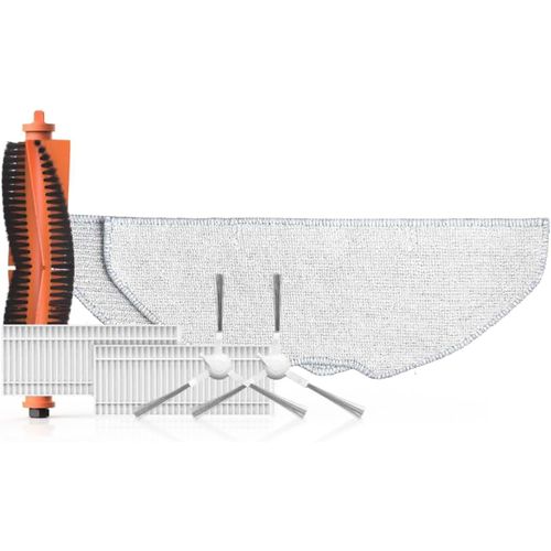 Kit D'Accessoires Robot Aspirateur Laveur Re4/Re4+/Re5/Re5+,1XBrosse Principale,2XBrosses Latérales,2XFiltre Haute Efficacité,1XPaire De Serpillières