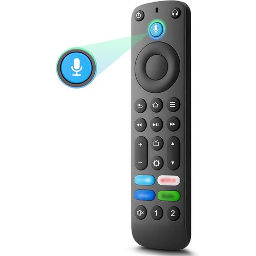Télécommande Vocale De Rechange (3Ème Génération) Avec Fonction Vocale Pour Smart Tv Cube,Smart Tv Stick/Lite/4K,Pour Téléviseurs Intelligents Insignia/Toshiba/Pioneer