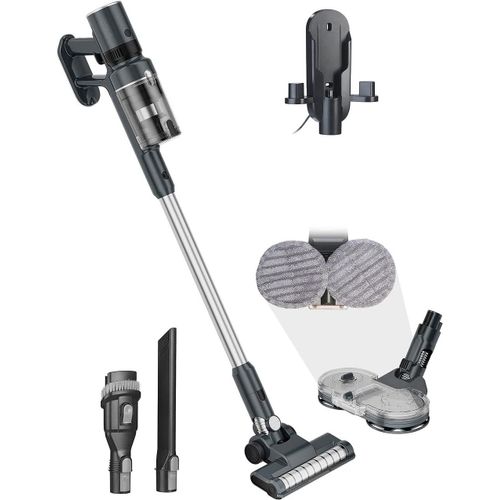 Aspirateur Cyclonique Sans Fil Et Sans Sac Bhs-700.Ak Avec Embout Serpillère []