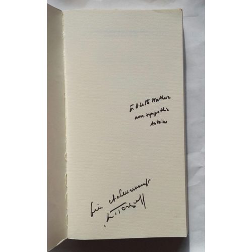 Antoine Bourseiller Et Laurent Terzieff Sans Relâche Avec Un Double Envoi Autographe Signé 2006 Actes Sud