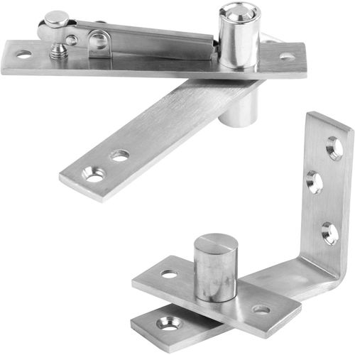 2Pcs Charnière Cachée,Invisibles Robustes Charnière Pivotante Acier Inoxydable Charnière De Porte Cachée Matériel De Rotation À 180 Degrés Pour Portes Secrètes Armoires Portes De Garde-Robe