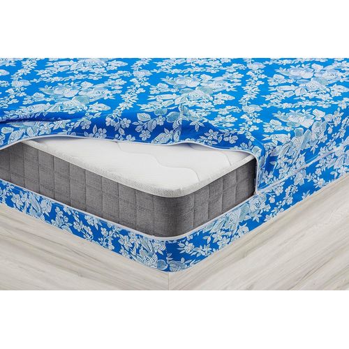 - Alba-Protège Matelas-Protège Matelas 160X190+25cm-Protège Matelas Fermeture Éclair-Protège Matelas Anti-Acariens-100% Polyester-Lavable-Matelas 160X190+25cm