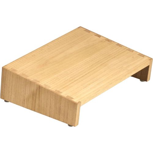Bois Hauteur Réglable Sous Table Tabouret De Pied Portable Tabouret De Pied Ergonomique Soutien Pour Une Meilleure Posture Couleur Naturelle