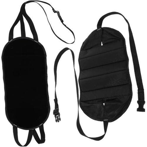 Lot De 2 Repose-Pieds En Hamac Pour Siège D'avion Repose-Pieds Pour Voiture Avion Repose-Pieds Tabouret Balançoire Vol Tissu Oxford Noir