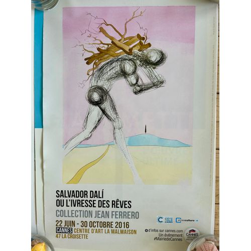 Affiche Salvador Dali Ou L'ivresse Des Rêves 2016 Cannes