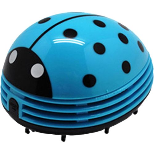 Aspirateur De Bureau Mignon,Balayeuse De Poussière De Table Sans Fil En Forme De Coccinelle,Collecteur De Poussière De Table Pour La Maison Et Le,Bleu