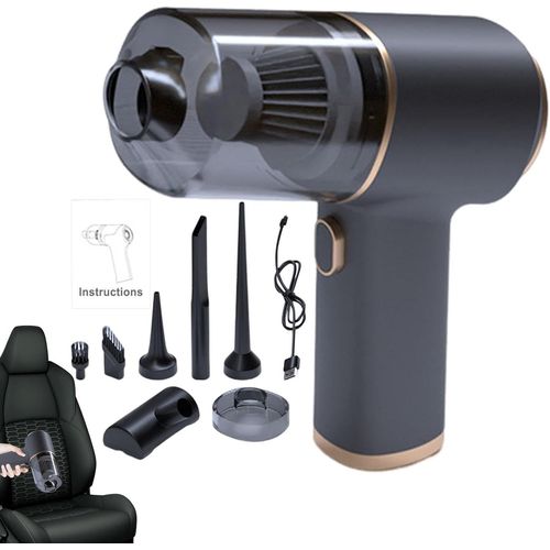 Aspirateur De Voiture À Main,Aspirateur Sans Fil Pour Voiture,Nettoyage Aspirateur Duster-Plumeau D'air De Détail Domestique Pour Clavier,Canapés,Sièges De Voiture,Tapis,Meubles