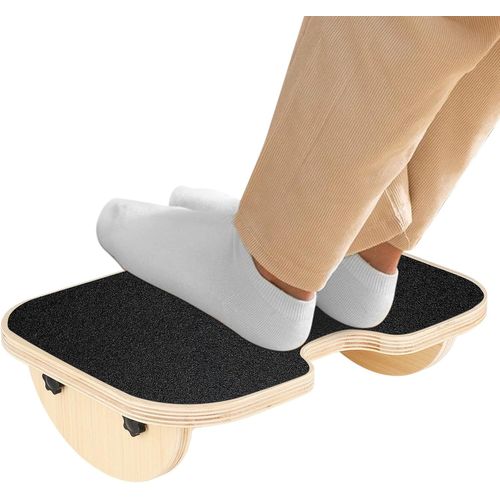Repose-Pieds Ergonomique En Bois Avec Surface Antidérapante,Angle Réglable,Pour Le Bureau Et La Maison (40 * 28 * 11cm)