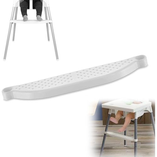 Repose-Pieds De Chaise Haute,Hauteur Réglable,Repose-Pieds Portable Pour Bébé,Accessoire De Chaise Haute,Compatible Avec Ikea Antilop (Blanc)