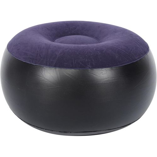 Tabouret Floqué Gonflable,Chaise De Camping Portable,Repose-Pieds D'extérieur En Pvc Violet,Salon Et Patio