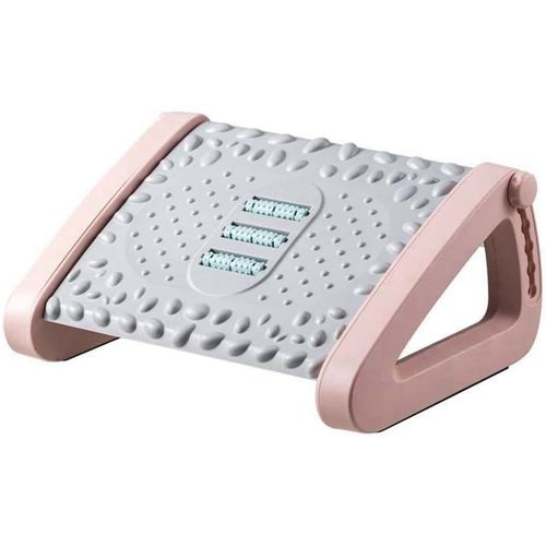 Repose-Pieds Réglable Avec Rouleaux Repose-Pieds Tabouret Confortable Coussin De Massage Pour Jeux C