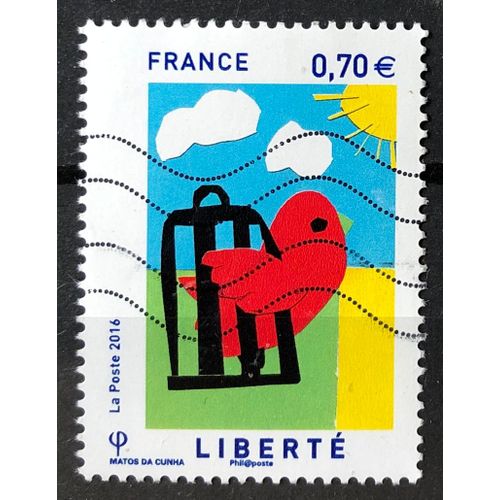 Concours Dessins D'enfants - Liberté 0,70€ (Très Joli N° 5021) Obl - France Année 2016 - Brn83 - N18335