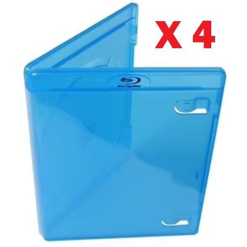 Lot de 4 Boitiers Blu-ray vide / vierge de remplacement - 11 mm