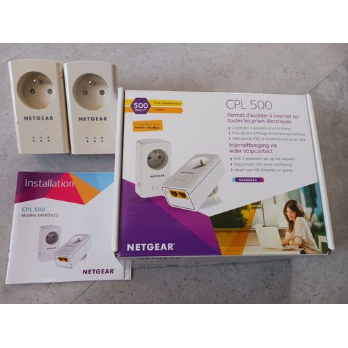 Lot de 2 prises CPL 500 mbits Netgear