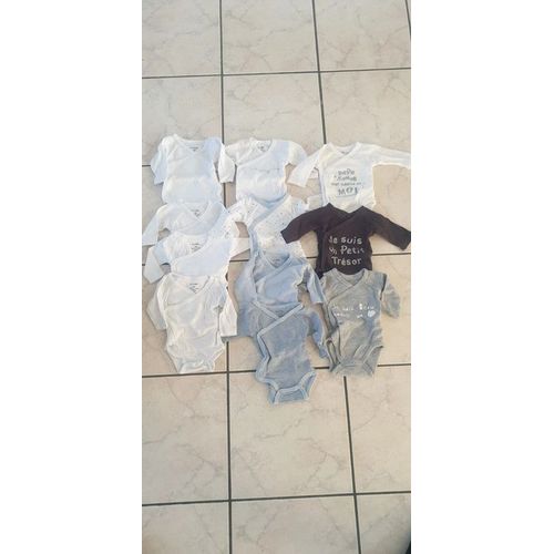 Lot De 11 Bodies Bébé 1 Mois