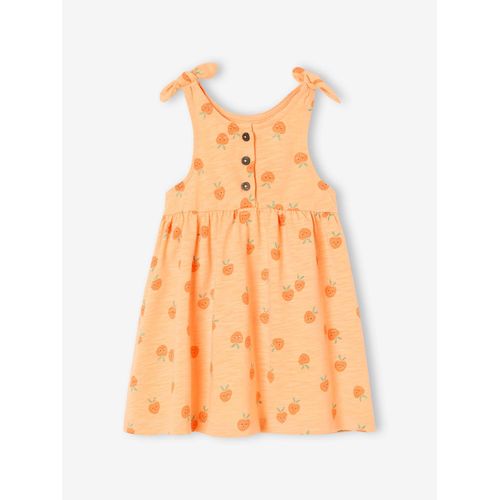 Robe À Bretelles Imprimée Bébé Abricot