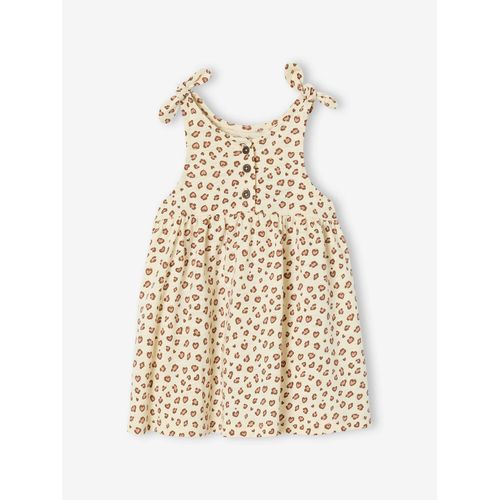 Robe À Bretelles Imprimée Bébé Vanille
