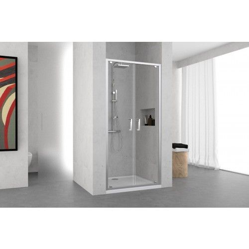 Porte de douche battante Ocean B - extensible 84 à 90 cm NOVELLINI