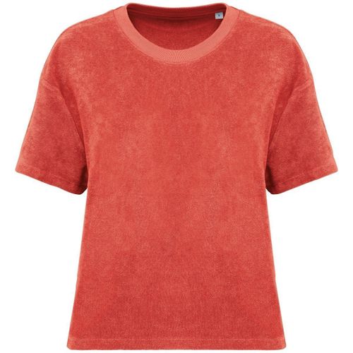 T-Shirt Écoresponsable En Éponge - Femme - Pat328 - Rouge Paprika