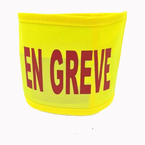 Brassard Léger Textile - En Greve - Jaune Fluo
