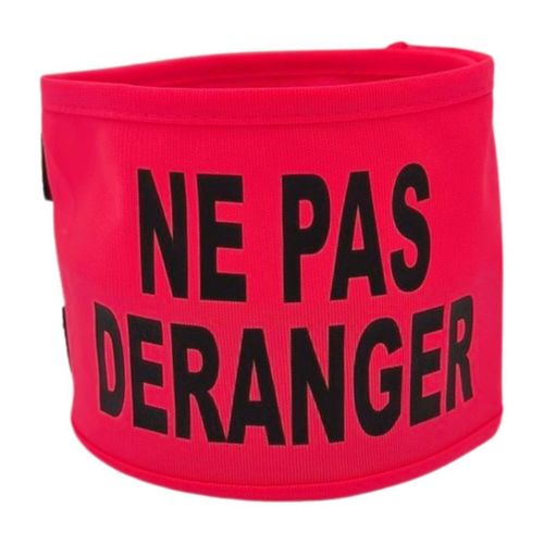 Brassard Léger Textile - Ne Pas Deranger - Rose Néon