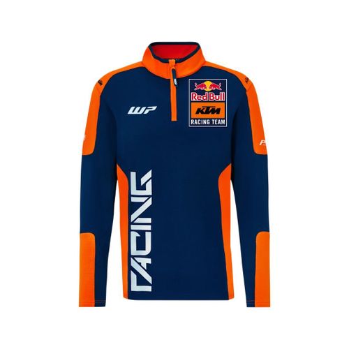 Pull Demi-Zippé Rb Ktm Replica Team Moto Gp Officiel - Homme - Bleu Orange