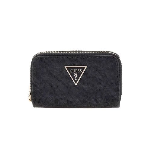 Portefeuille Guess Saffiano Femme Noir