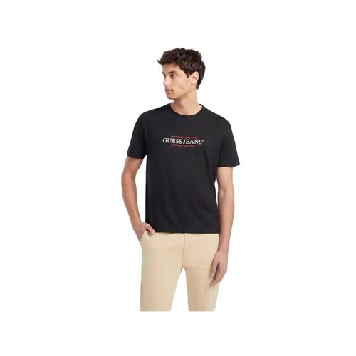 T Shirt Guess Original American Homme Noir