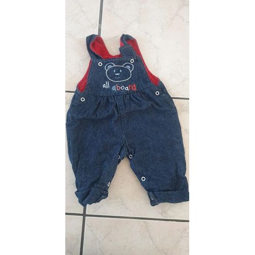 Salopette Bébé Bleu 1 Mois