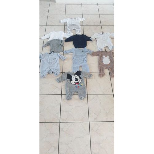 Lots : Pyjamas, Sous Pull, Gilet Bébé 1 Mois