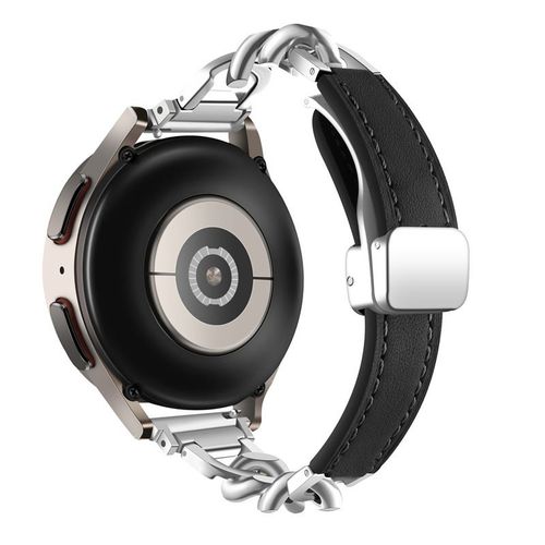 Convient Au Bracelet Huawei Watch4pro Gt3pro En Silicone Magnétique Gt4 Boucle Déployante En Métal Gt2 Bracelet Intelligent-Noir - Compatible Avec : Huawei Gt2pro ; Cadran Ecg 46 Mm
