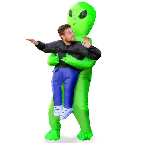 Déguisement Gonflable Porté Par Un Alien Adulte