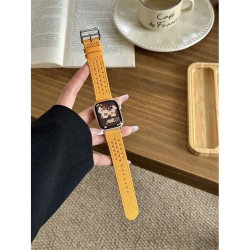 Applicable Au Bracelet Apple Watch Bracelet Apple S1098 Bracelet Iwatch654 Génération Bracelet Tressé Hommes Et Femmes Se-Nylon Tressé ¿ Orange ¿ 38/40/41/(10e Génération 42 Mm) Universel