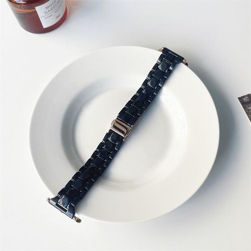 Applicable Au Bracelet Apple Watch 8 Iwatch 7/6 Apple Watch Se/1/2/3/4/5/Pvc Laser Glacier-Noir Coloré - 38 Mm
