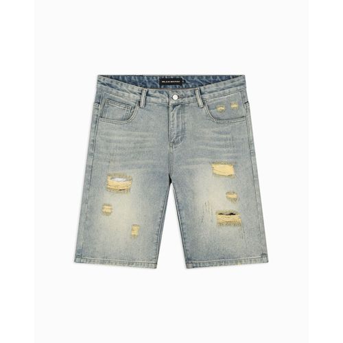 Black Bananas Distressed Short En Jean