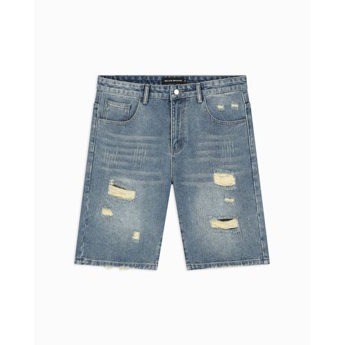 Black Bananas Distressed Short En Jean
