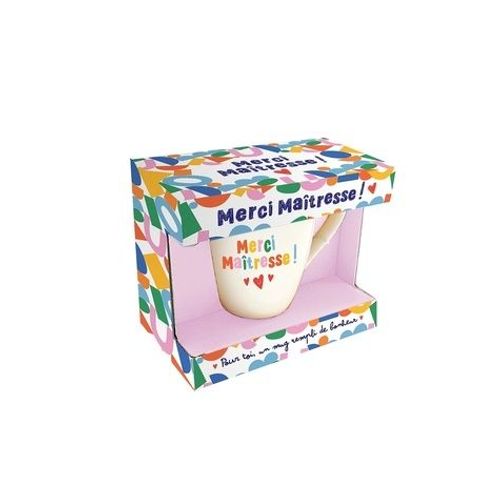 Merci Maîtresse - Pour Toi Un Mug Rempli De Bonheur ! - Coffret Avec 1 Mug