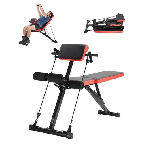 Banc De Musculation Multifonction-Vevor-Chaise Romaine-Pour Entraînement Complet Du Corps-Réglable Et Pliable-Capacité 350 Kg