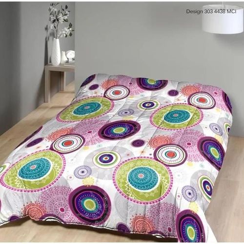 Couette Tempérée Imprimée Design - 1 Personne 140x200 - Mi Saison - Mortreux