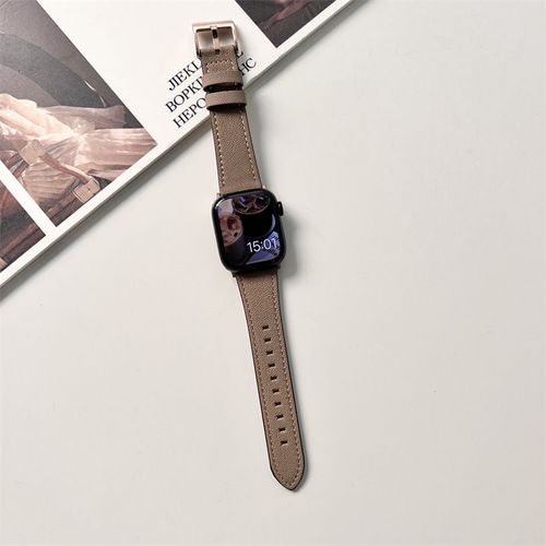 Nouveaux Modèles Iwatch En Peau De Mouton Souple Starlight Pour Hommes Et Femmes, Adaptés À La Génération S78 Apple Watch 456se-Boucle En Or Rose Camel - Compatible Avec : Iwatch 78 Génération 41 Mm