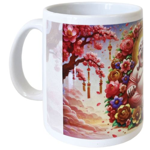 Mug En Céramique - Bouddha Rieur, Bouddha De L'abondance